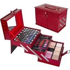 68. Elegant Make Up Kit w/ Red Case